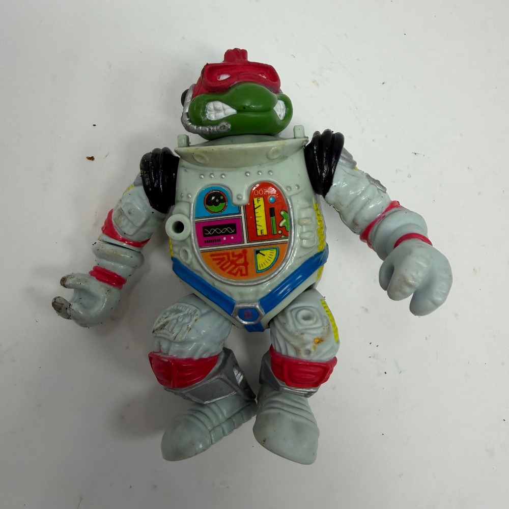 Vintage 1990 TMNT Raphael Space Cadet Playmates Action Figure Mirage Studios